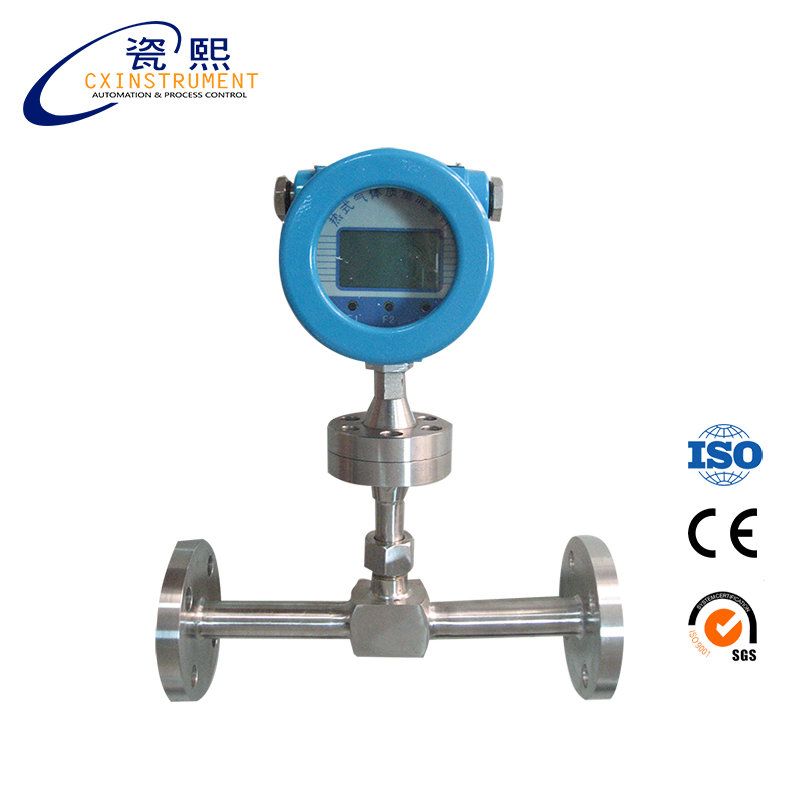 Thermal gas mass flow meter